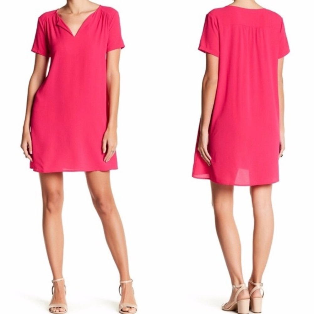 Hot pink Lush shift dress
